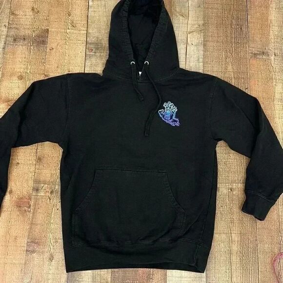 Santa Cruz Throwdown Hand Black Hoodie - Picture 1 of 7